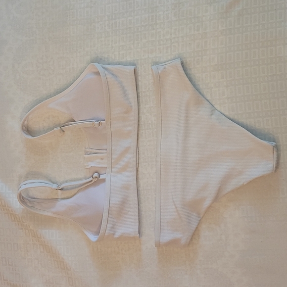 White Shein Bikini With Button Detail Size M - Picture 2 of 2